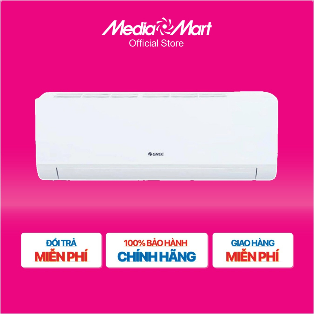 [MM.Online-Ship 0đ] Điều hòa Gree 1HP - 9.000BTU 1 chiều BD9CN