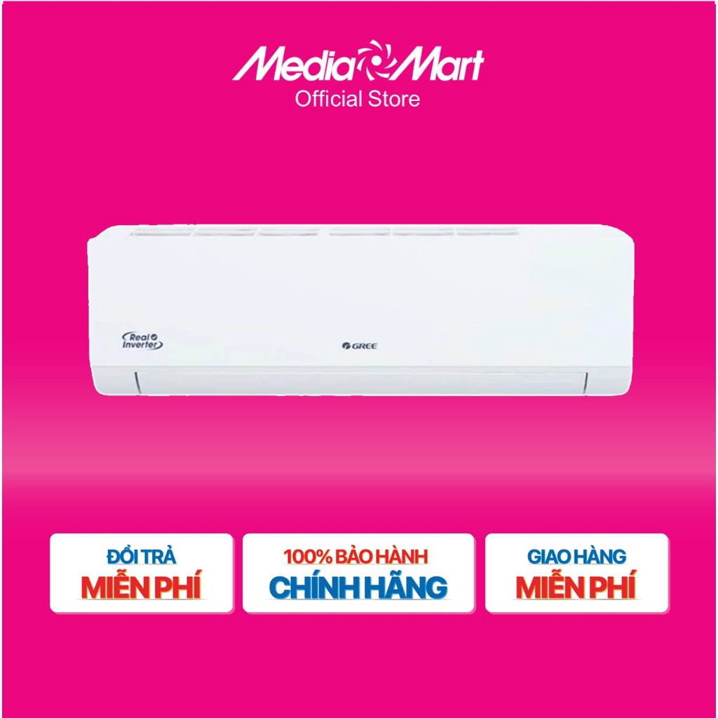 [MM.Online-Ship 0đ] Điều hòa Gree 1.5HP - 12000Btu 1 Chiều Inverter BD12CI