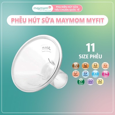 Phễu Hút Sữa Maymom Myfit, Phụ Kiện Thay Thế Máy Vắt Sữa Medela, Spectra, Avent, Unimom, Rozabi, Cimilre (1 cái)