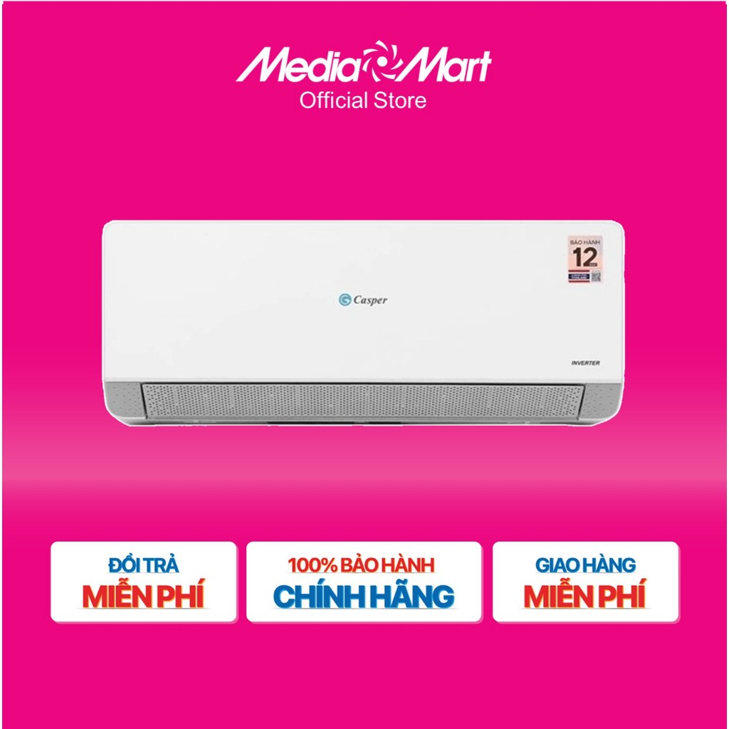 [MM.Online-Ship 0đ] Điều hòa Casper 1 Chiều Inverter 9500Btu/1Hp QC-09IU36A