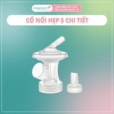 Cổ Nối Máy Hút Sữa Medela 5 Chi Tiết Thương Hiệu Maymom, Tương Thích Máy Medela MaxFlow, Freestyle, SwingMaxi, Sonata
