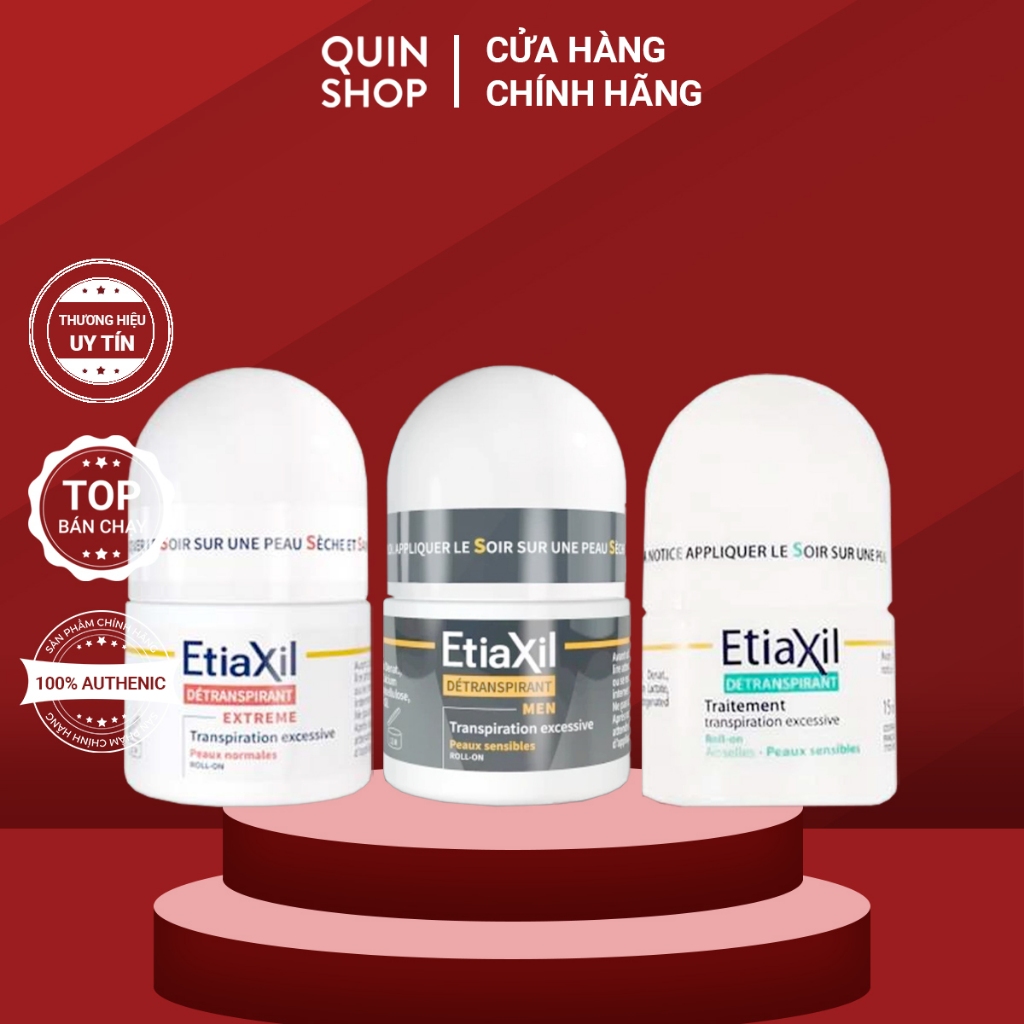 [HÀNG CÔNG TY] Lăn Khử Mùi EtiaXil Detranspirant Sensitive, Normales, Men Peaux Roll-On