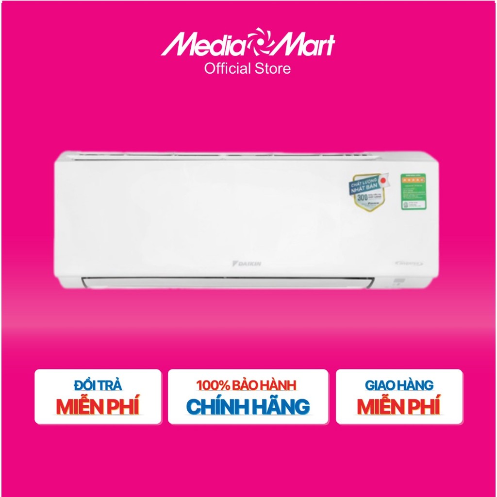 [MM.Online-Ship 0đ] Điều hòa Daikin 2 chiều Inverter 2HP-17.100BTU FTHF50VAVMV