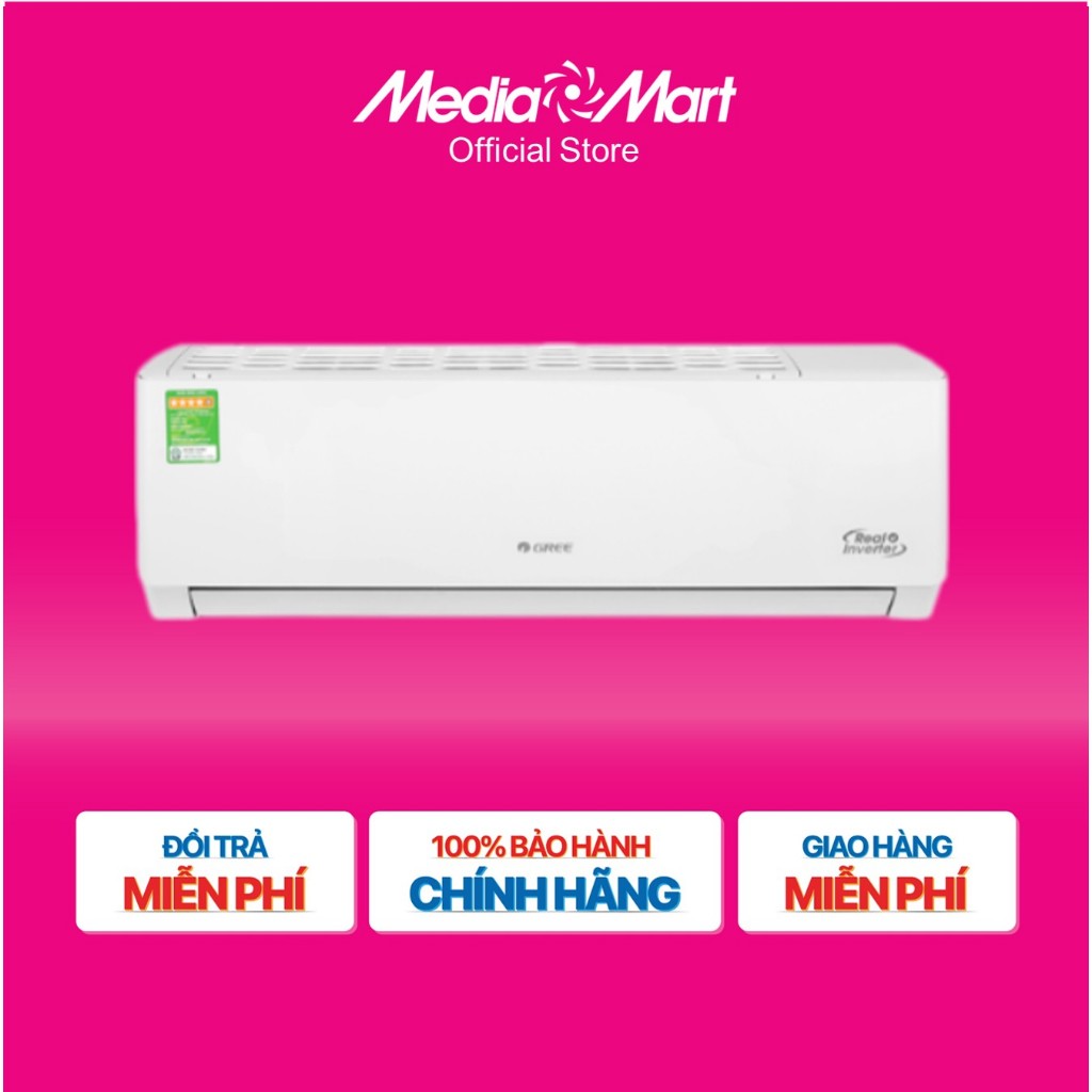 [MM.Online-Ship 0đ] Điều hòa Gree 1 chiều Inverter 1.5HP-12000BTU GWC12PB-K3D0P4