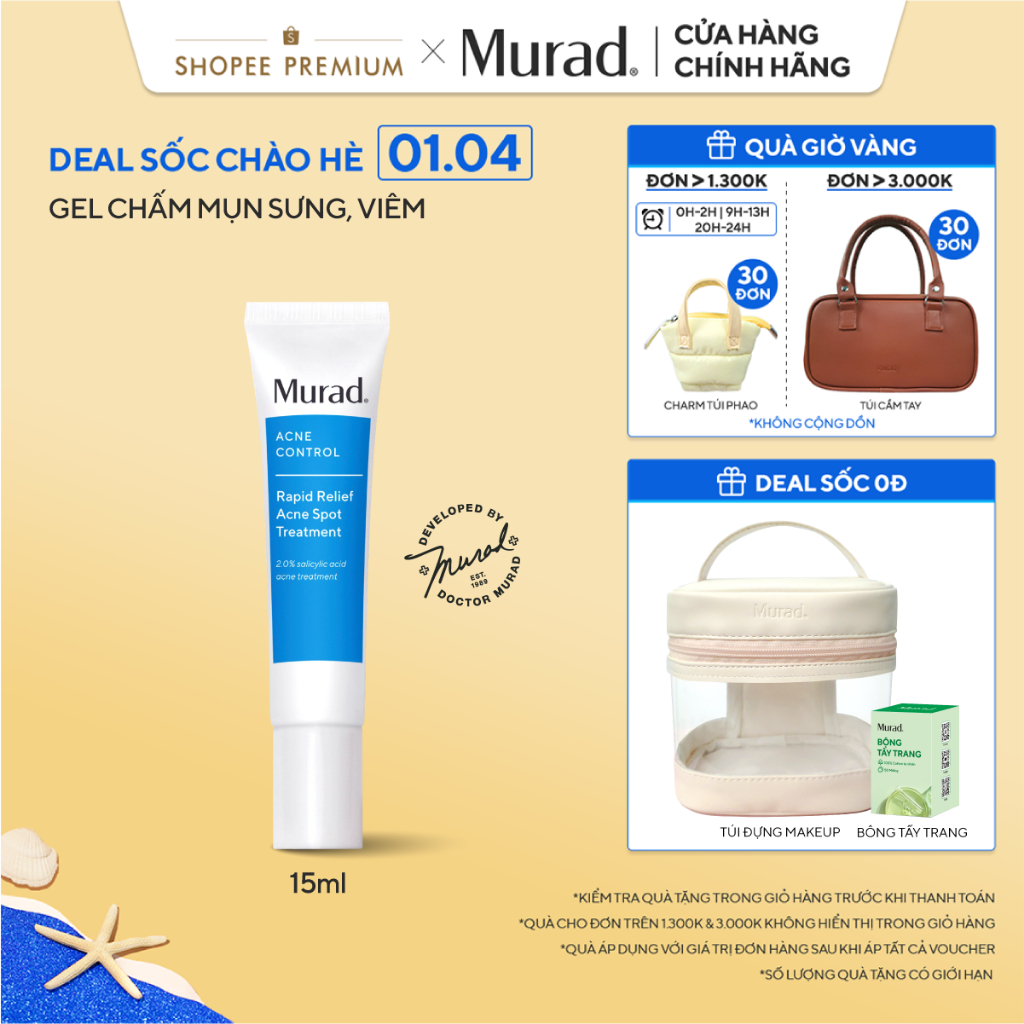 Gel chấm mụn Murad Rapid Relief Acne Treatment 15ml