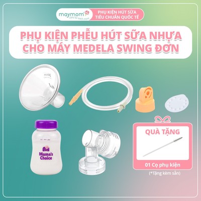 Bộ Phụ Kiện Máy Hút Sữa Medela Swing Thương Hiệu Maymom, Phễu Size Từ 10-32mm