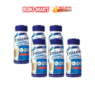 Combo 6 Chai Sữa Nước Ensure Abbott Vani 237ml Cho Người Lớn Hỗ Trợ Bổ Sung Dinh Dưỡng - Bibo Mart