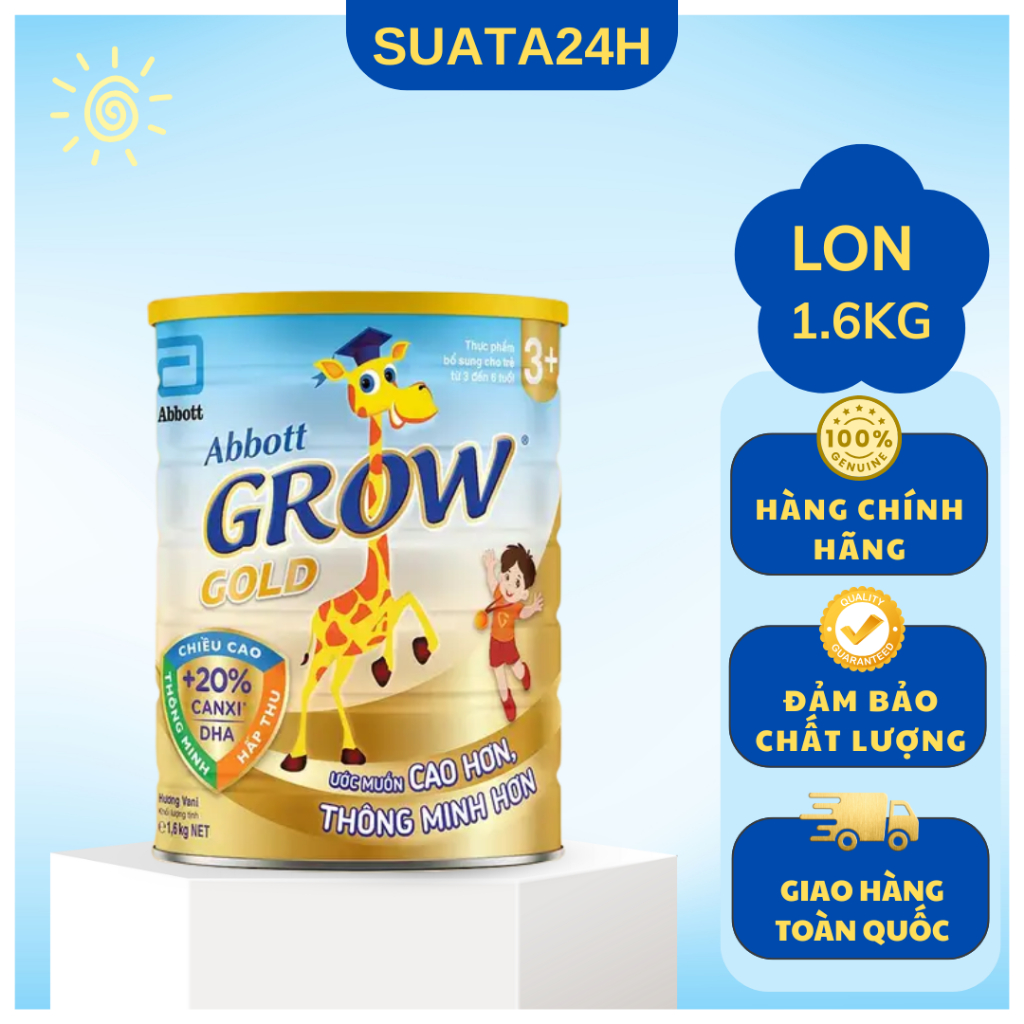 Sữa bột Abbott Grow Gold 3+ Lon 1.7Kg