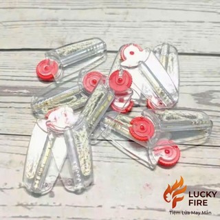 Đá Zippo - Đá bấc dùng cho Zippo ( 7 viên đá + 12cm bấc )