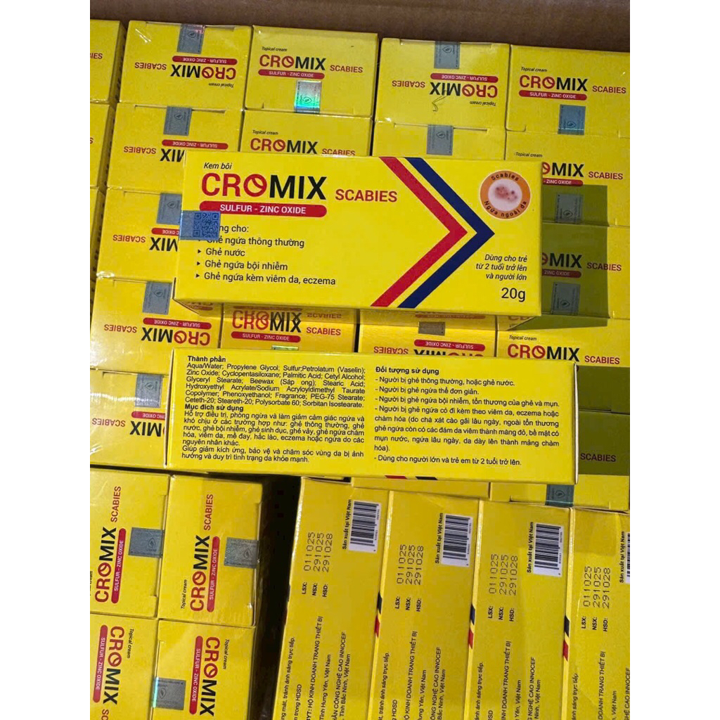 tuyp bôi hỗ trợ ghẻ nước CROMIX 20g