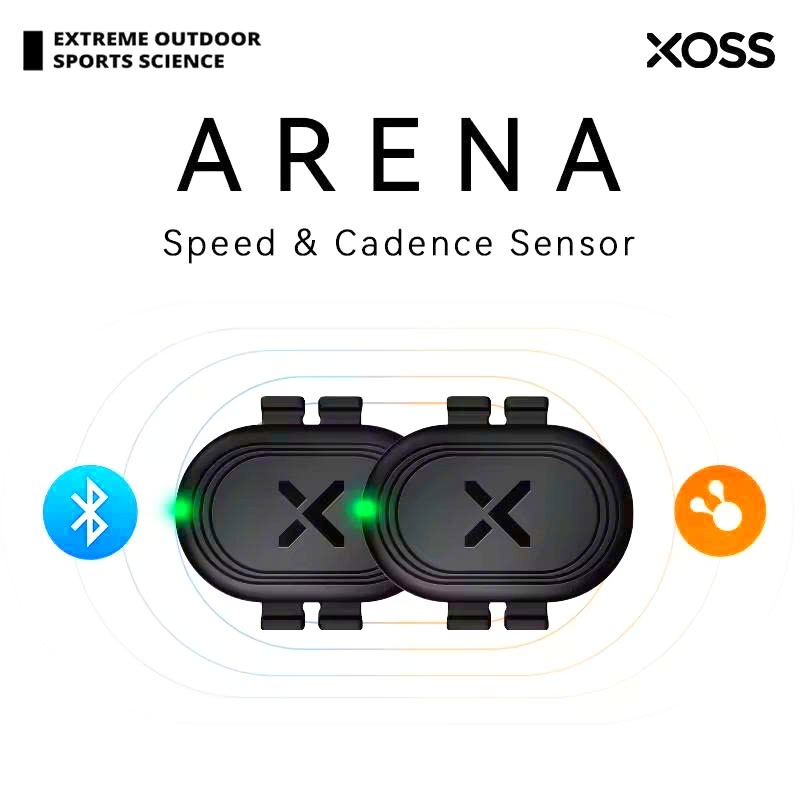 Bộ Cảm Biến Tốc Độ & Vòng Tua Xe Đạp XOSS Arena Cadence & Speed Sensor ANT+ BLE Tương Thích Garmin W