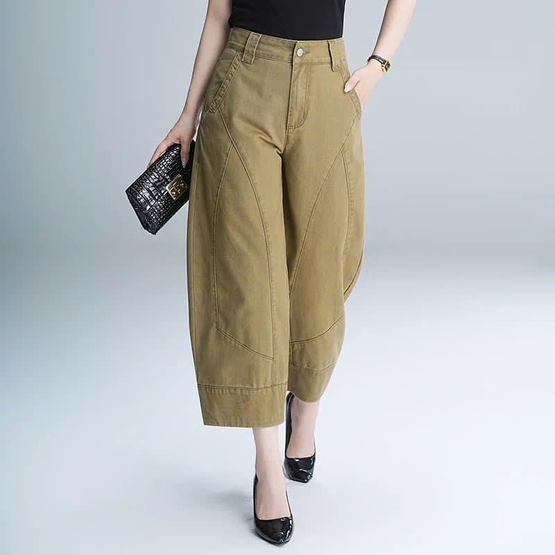 Quần Kaki Nữ Authink Authentic MC015 - Quần 9 Tấc Dáng Suông, Chất Dày Dặn Đứng Form, Thanh Lịch Côn