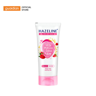 Gel Rửa Mặt Dưỡng Ẩm Hỗ Trợ Sáng Da Hazeline Chiết Xuất Yến Mạch & Dâu Tằm 100gr | Guardian Việt Nam
