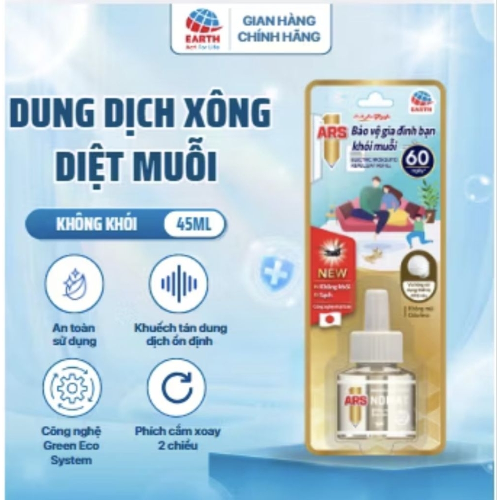 Combo 6/12/24 hộp Tinh dầu Refill sử dụng cho bộ xông đuổi muỗi ARS Nomat P60 từ Nhật Bản