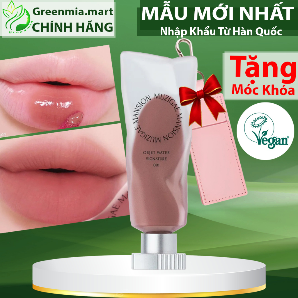 [TẶNG QUÀ] Son Muzigae Mansion Object Water 001 Signature VỎ LÌ MỜ Tone Hồng Nâu Đất Tự Nhiên Chất S