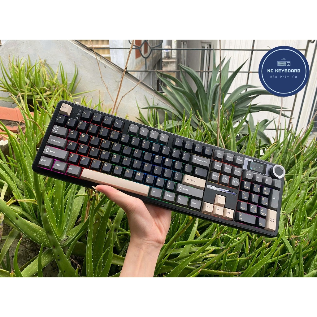 Bàn phím cơ AULA F108PRO 3mod led rgb  hotswap núm màn tùy chỉnh pin 8k | BigBuy360 - bigbuy360.vn