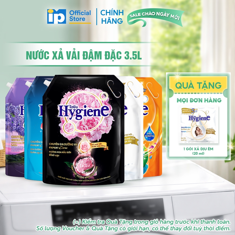 Nước Xả Vải Đậm Đặc Hygiene 3.5L