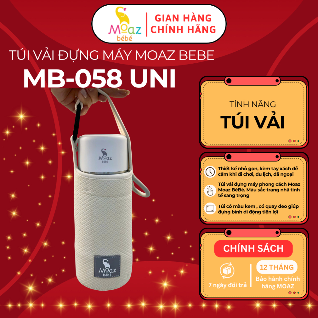 Túi đựng máy Moaz BéBé MB058, MB058 Universe đựng máy đun nước di động giúp mẹ tiện lợi khi ra ngoài