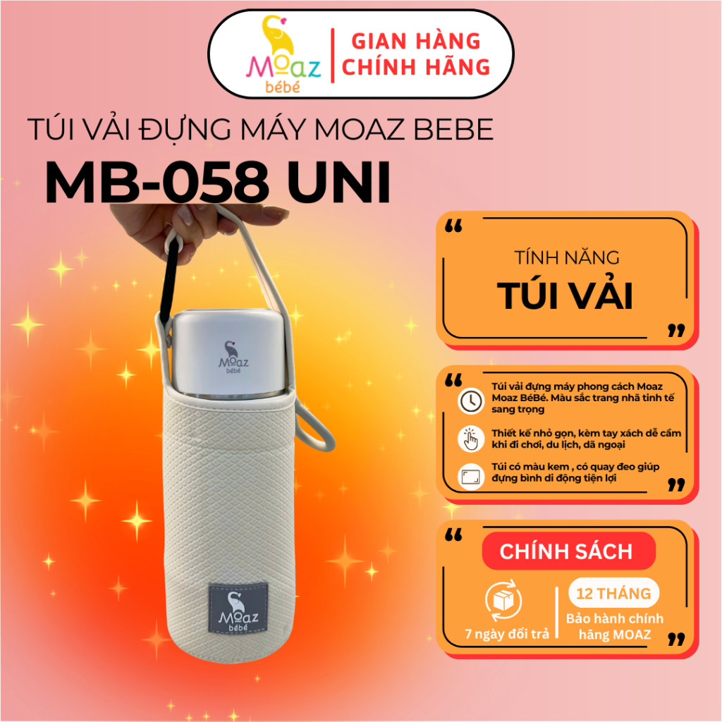 Túi đựng máy Moaz BéBé MB058, MB058 Universe đựng máy đun nước di động giúp mẹ tiện lợi khi du lịch