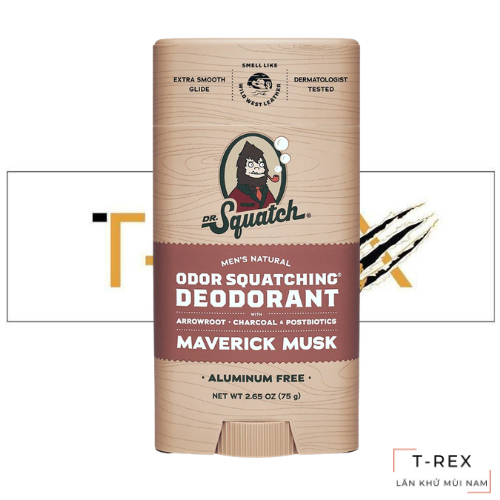 Lăn Khử Mùi Dr. Squatch Maverick Musk Aluminum Free Deodorant 75Gr