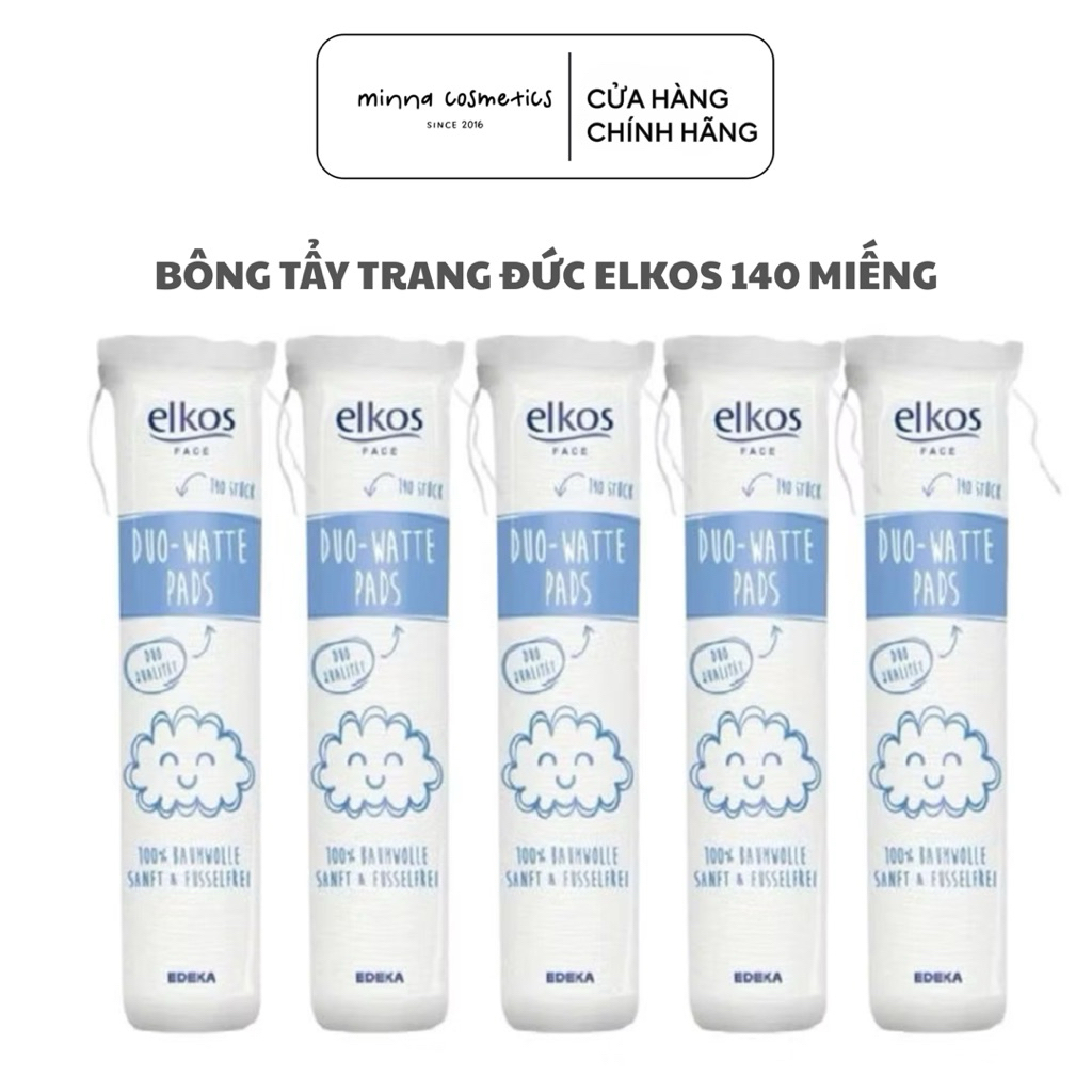 BÔNG TẨY TRANG ĐỨC ELKOS 140 MIẾNG