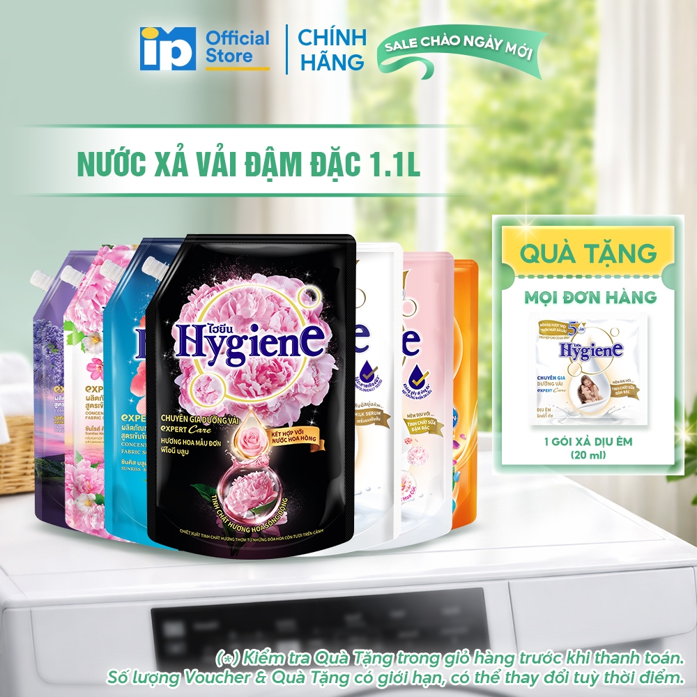 Nước Xả Vải Đậm Đặc Hygiene 1.1L (Sản Xuất tại VN)