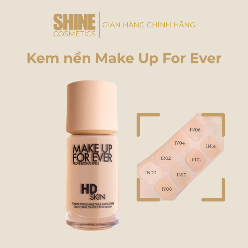 Kem nền MUFE Skin HD Foundation Kem nền Make Up For Ever R210 1R02, Y218 1N06 - Shine.Cosmetics