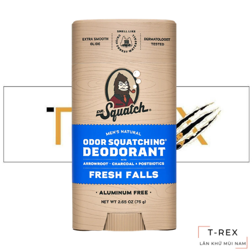 Lăn Khử Mùi Dr. Squatch Fresh Falls Aluminum Free Deodorant 75Gr