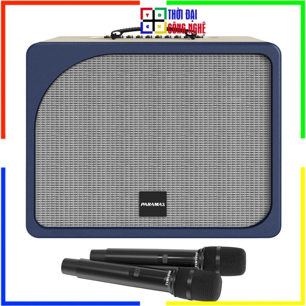 Loa Karaoke PARAMAX Evox Max - Bass 25cm, Chống Hú - BH 3 Năm Củ Loa/Mạch, 1 Năm Pin/Mic - Thời Đại 