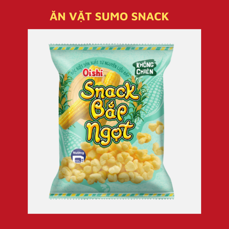 Bim Bim Snack Bắp Ngọt Oishi gói 6g-Ăn Vặt Sumo Snack