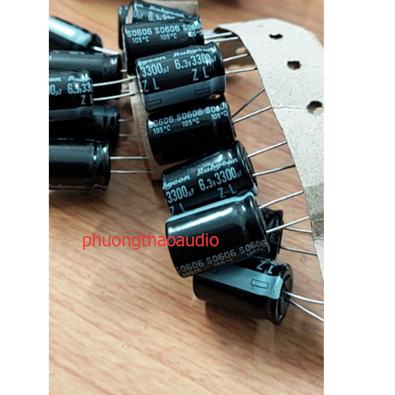 Tụ Rubycon ZL 3300uf 6.3V 3300uf6.3v