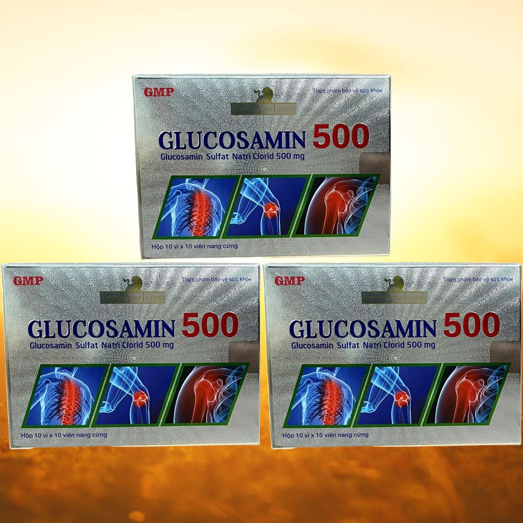 Combo 3 Hộp Glucosamin 500 - Rostex - Mediphar USA - Vitamin Thanh Lọc
