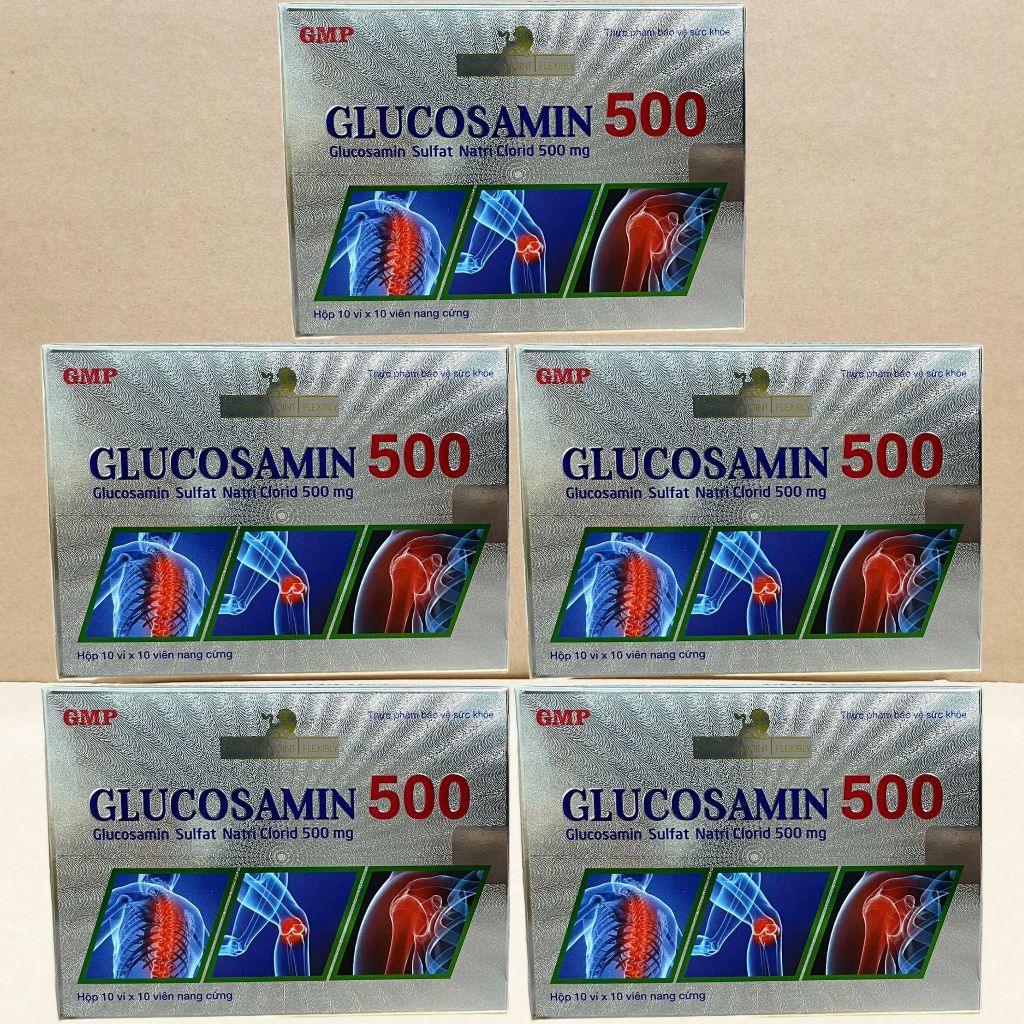 Combo 5 Hộp Glucosamin 500 - Rostex - Mediphar USA - Vitamin Chữa Lành