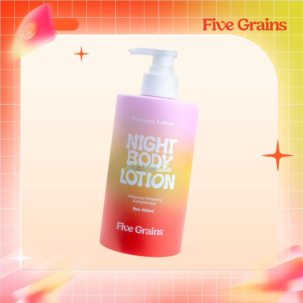 Kem dưỡng body Cao cấp Five Grains dưỡng trắng da Niacinamide, Alpha-Arbutin ban đêm bản nâng cấp 50