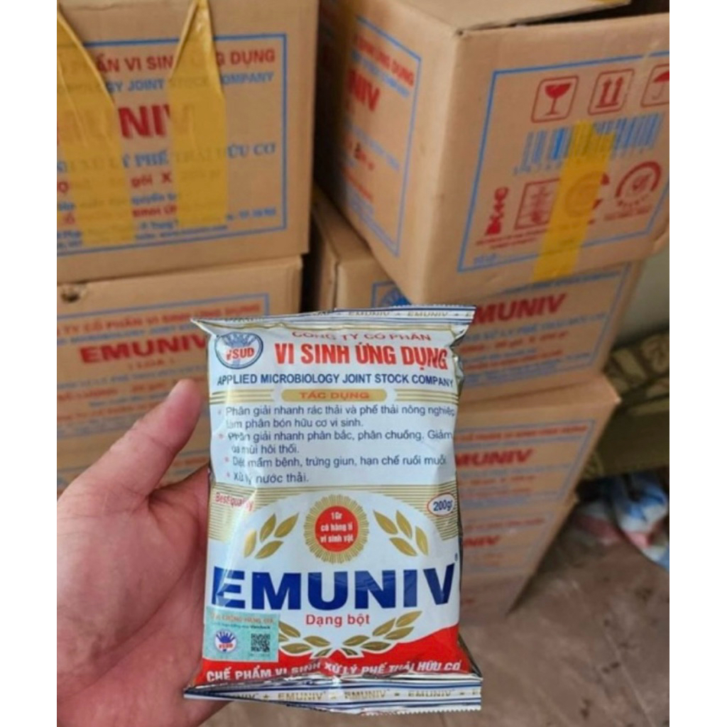 Chế phẩm vi sinh hưu cơ EMUNIV 200mg