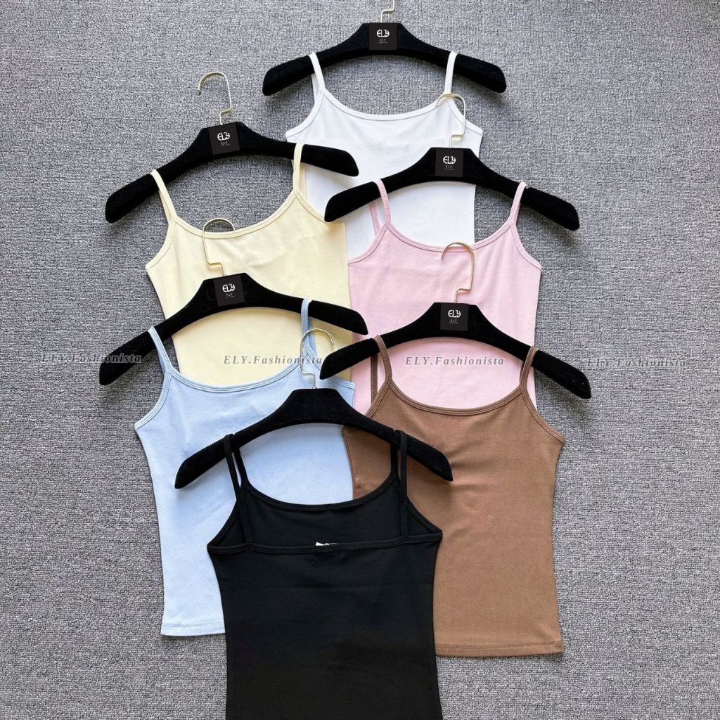 Combo Áo Hai Dây Nữ Basic Áo 2 Dây Ôm Body Co Giãn Mặc Đi Chơi Đi Biển Cực Xinh COB313 | BigBuy360 - bigbuy360.vn