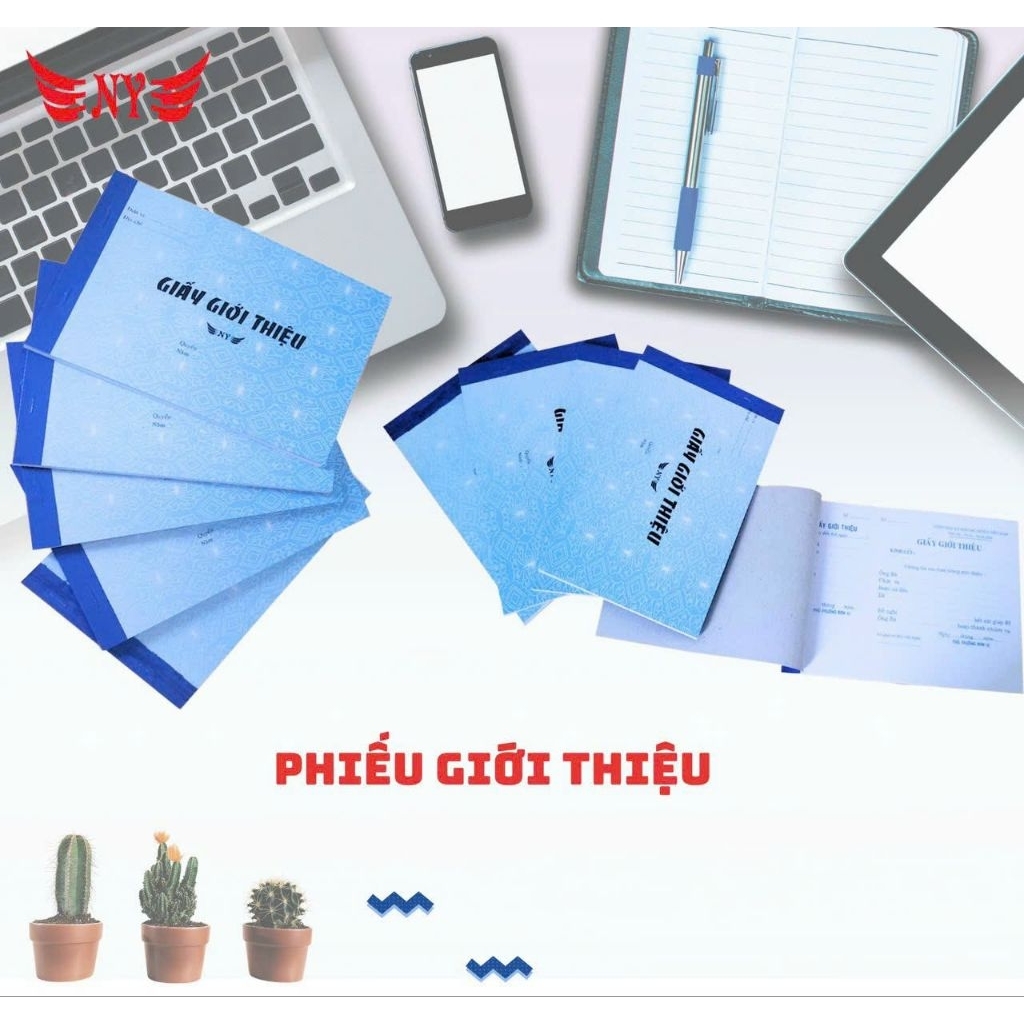 LỐC 10 QUYỂN GIẤY GIỚI THIỆU ( 1 QUYỂN 52 TỜ)