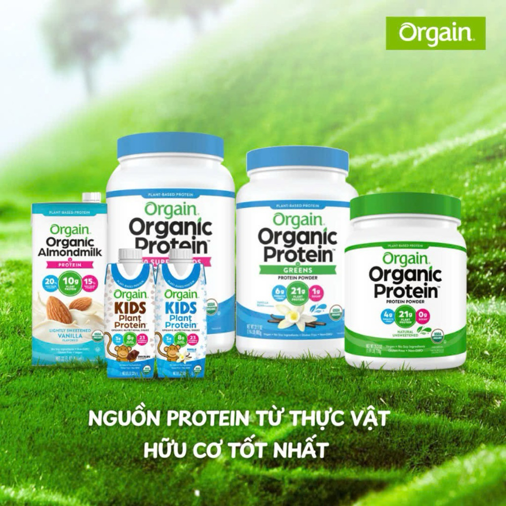 Bột Protein thực vật ORGAIN Organic Protein Không Vị