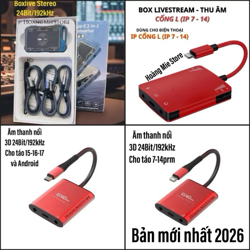 (2026) Box Livestream Âm Thanh môn Stereo Vừa Sạc Vừa Livestream Dành Cho Điện Thoại Cực Hay. Box Li