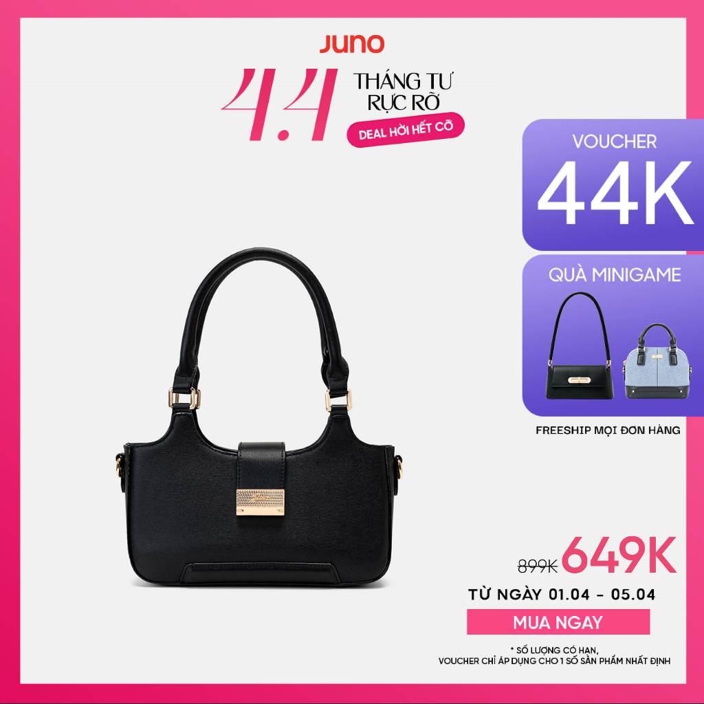 Túi Xách Nữ Thời Trang JUNO Cỡ Nhỏ Phối Khoá Trang Trí TXN903