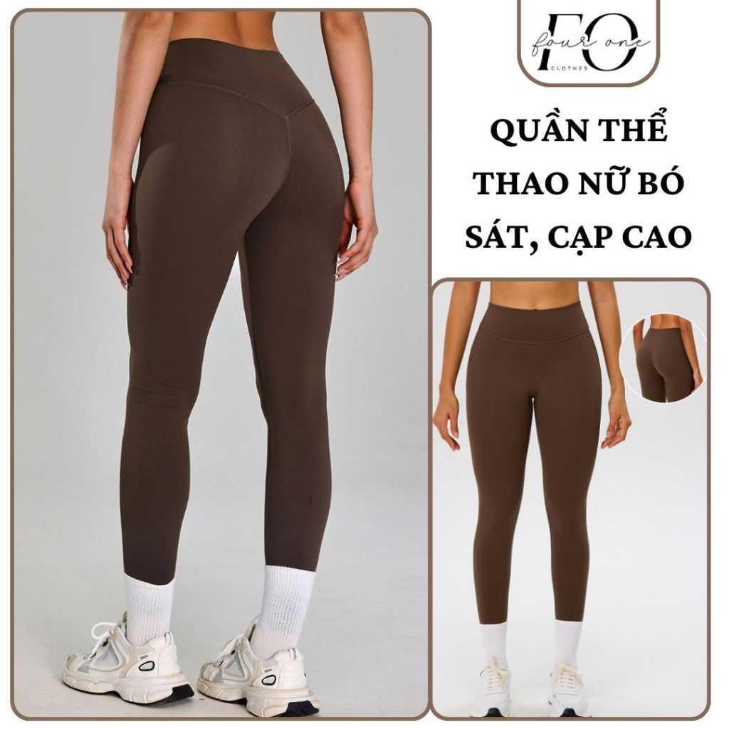 Fourone Clothes Quần thể thao nữ bó sát, cạp cao, nâng mông Thích hợp chạy bộ, yoga, gym.