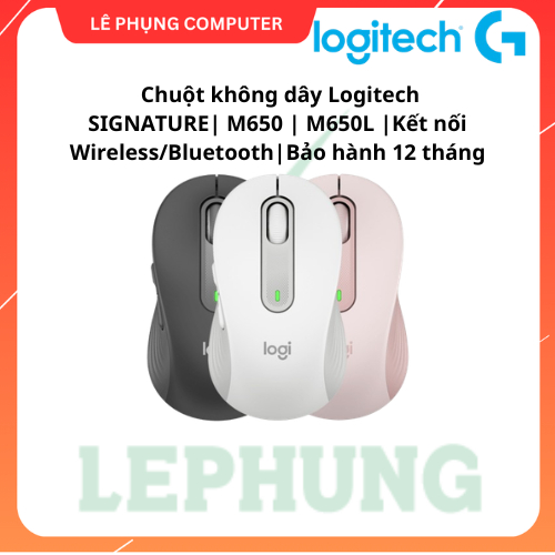 Chuột không dây Logitech SIGNATURE| M650 | M650L |Kết nối Wireless | Bluetooth| Bảo hành 12 tháng