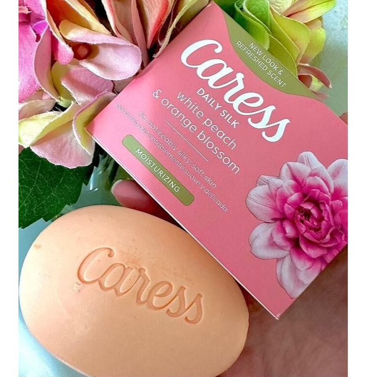 Xà bông Caress Daily Silk White & Orange Blossom 106g