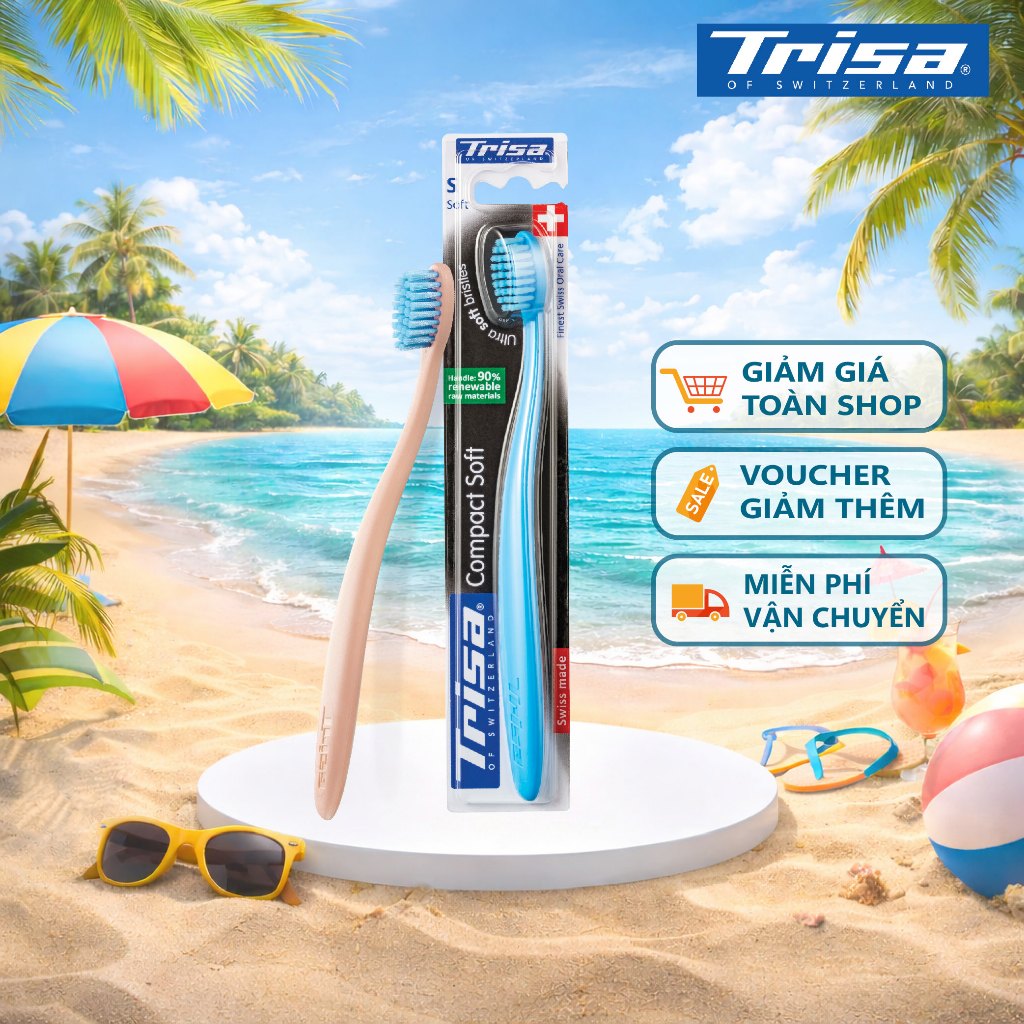 Bàn Chải Đánh Răng TRISA Compact Soft