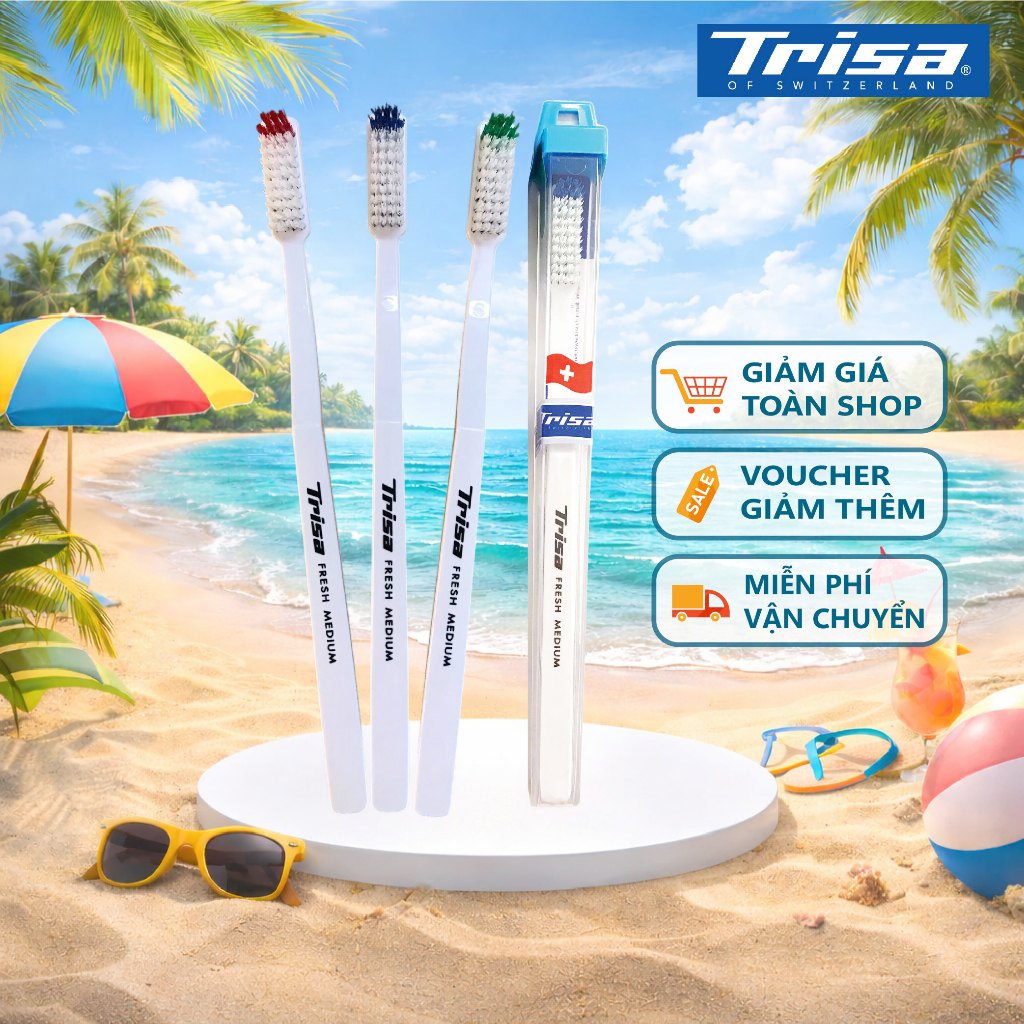Combo 4 Bàn Chải Đánh Răng Trisa Fresh