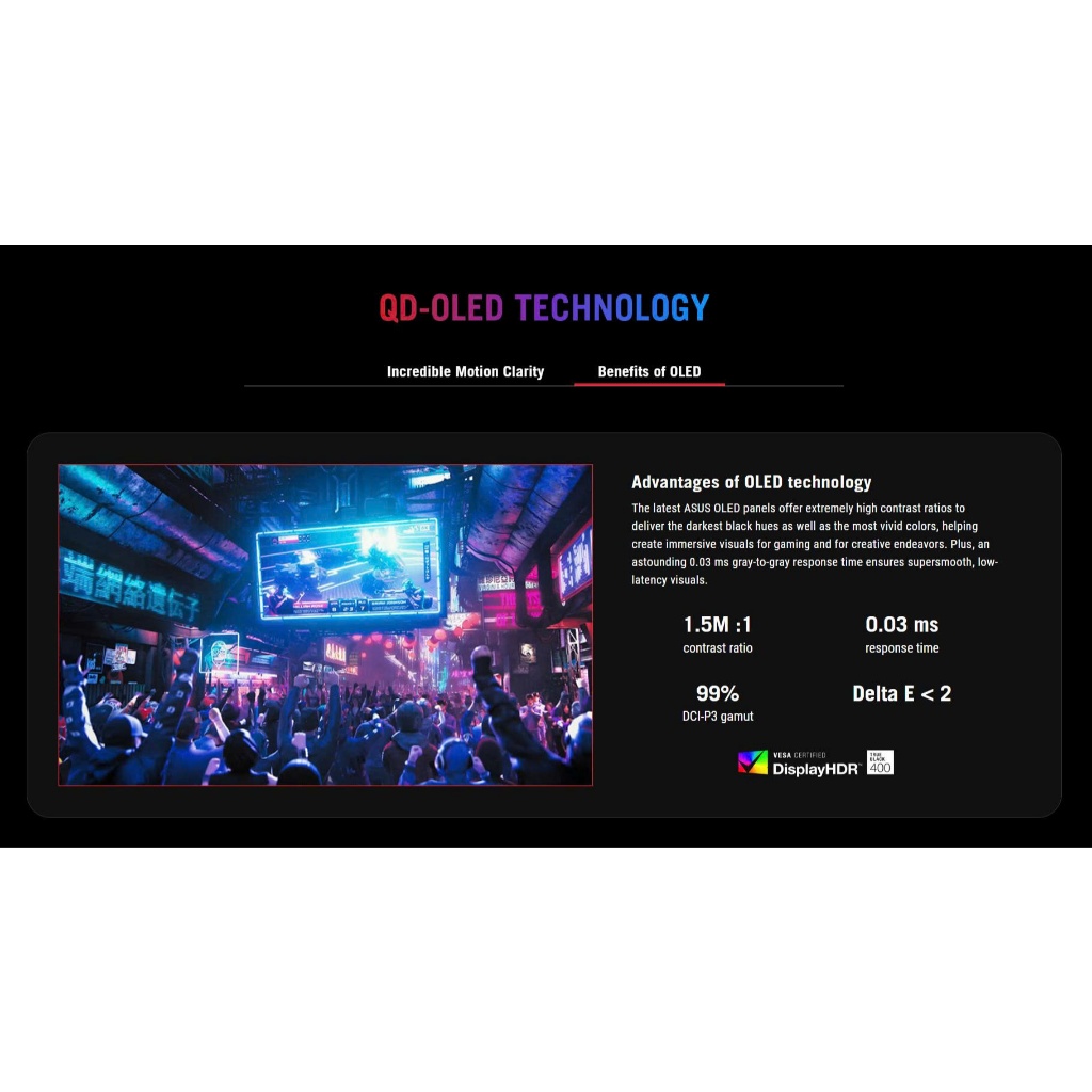 Màn hình Asus ROG Strix XG27ACDMS 27 inch QD-OLED 2K 280Hz Gsync chuyên game BH 36 tháng | BigBuy360 - bigbuy360.vn