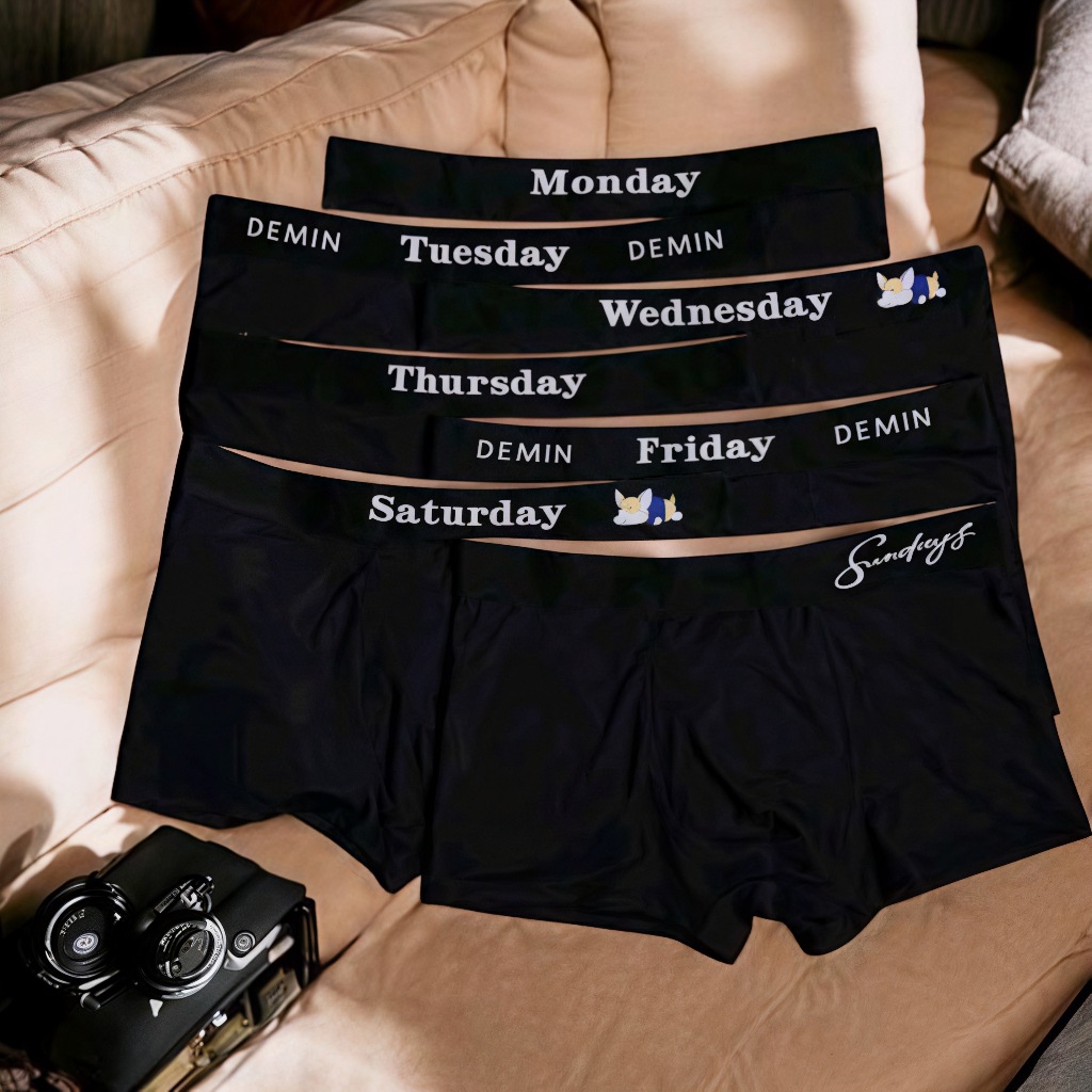 Sét 7 quần sịp nam boxer sịp đùi vải thun lạnh co dãn mềm mát thấm hút đồ lót kháng khuẩn BOXER-7DAY