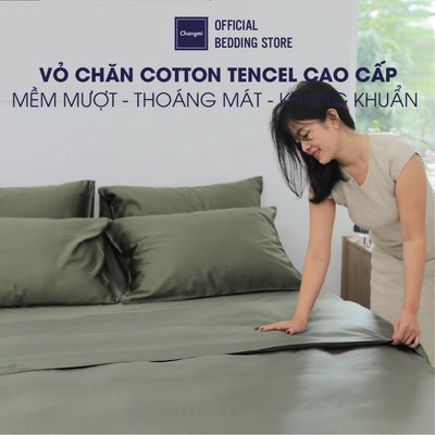 [Nhiều màu] Vỏ chăn lụa Cotton Tencel (Áo) 60S Changmi Bedding nhập khẩu Châu Âu chính hãng mềm mượt và mát lạnh