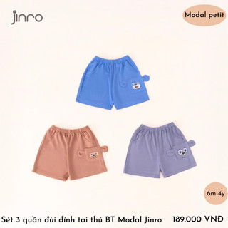 [JINRO] Set 3 Quần Jinro Modal Petit Mềm Mát Cho Bé 9m-4y