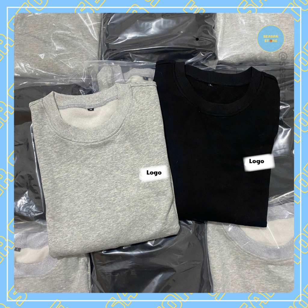[SEASAR STORE] Áo nỉ bông Sweater nam nữ NK form rộng dáng basic thể thao thu đông